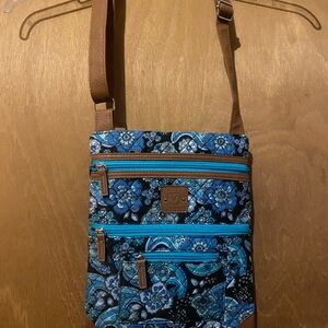 New - Stone Mountain - Stylish Blue and Brown Crossbody Bag